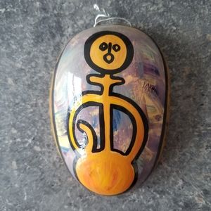 🇵🇷 Puerto Rican Higuera Gourd Art Handpainted w/Taino/Arawak Motif 🇵🇷